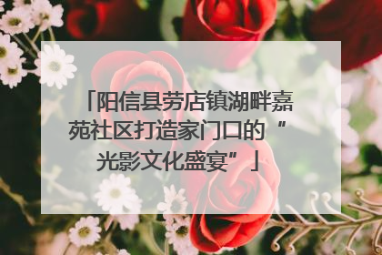 阳信县劳店镇湖畔嘉苑社区打造家门口的“光影文化盛宴”