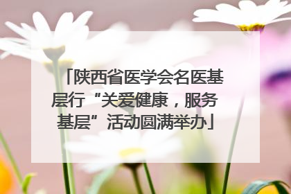 陕西省医学会名医基层行“关爱健康，服务基层”活动圆满举办