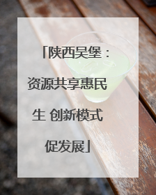 陕西吴堡：资源共享惠民生 创新模式促发展