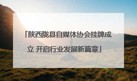 陕西陇县自媒体协会挂牌成立 开启行业发展新篇章