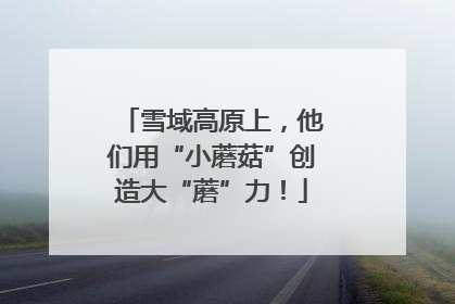 雪域高原上，他们用“小蘑菇”创造大“蘑”力！