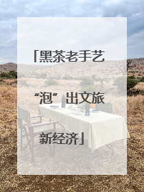 黑茶老手艺“泡”出文旅新经济