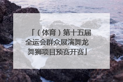 （体育）第十五届全运会群众展演舞龙舞狮项目预赛开赛
