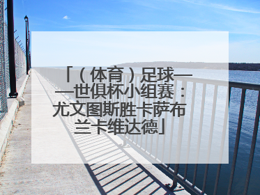 （体育）足球——世俱杯小组赛：尤文图斯胜卡萨布兰卡维达德