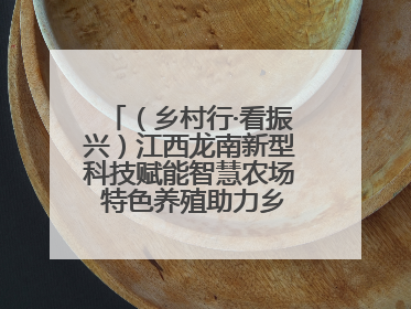 （乡村行·看振兴）江西龙南新型科技赋能智慧农场 特色养殖助力乡村振兴