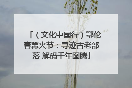 （文化中国行）鄂伦春篝火节：寻迹古老部落 解码千年图腾