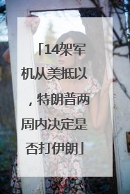 14架军机从美抵以，特朗普两周内决定是否打伊朗