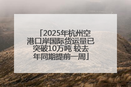 2025年杭州空港口岸国际货运量已突破10万吨 较去年同期提前一周