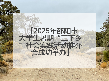 2025年邵阳市大学生暑期“三下乡”社会实践活动推介会成功举办