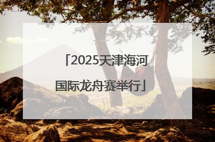 2025天津海河国际龙舟赛举行