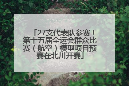 27支代表队参赛！第十五届全运会群众比赛（航空）模型项目预赛在北川开赛