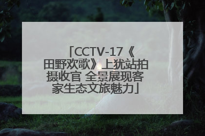 CCTV-17《田野欢歌》上犹站拍摄收官 全景展现客家生态文旅魅力