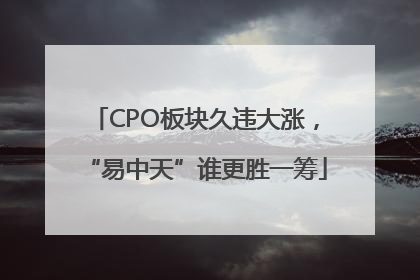 CPO板块久违大涨，“易中天”谁更胜一筹