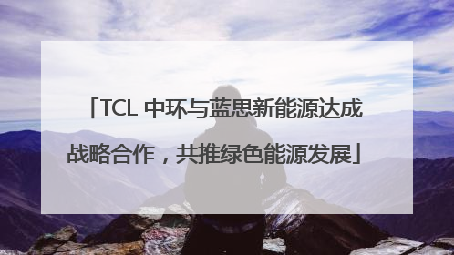 TCL 中环与蓝思新能源达成战略合作，共推绿色能源发展